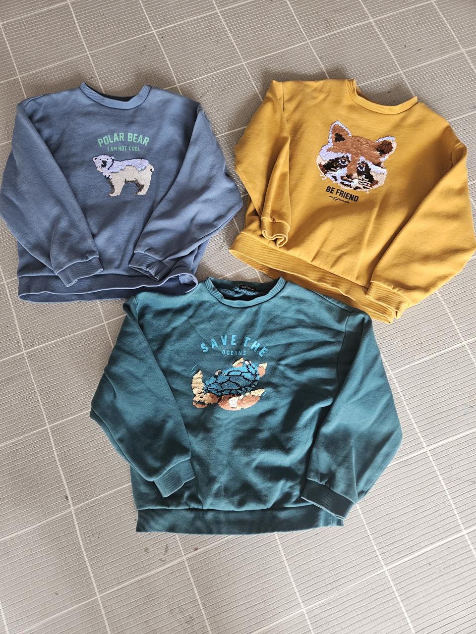 탑텐키즈 스팽글 기모티셔츠 130사이즈 일괄 만원