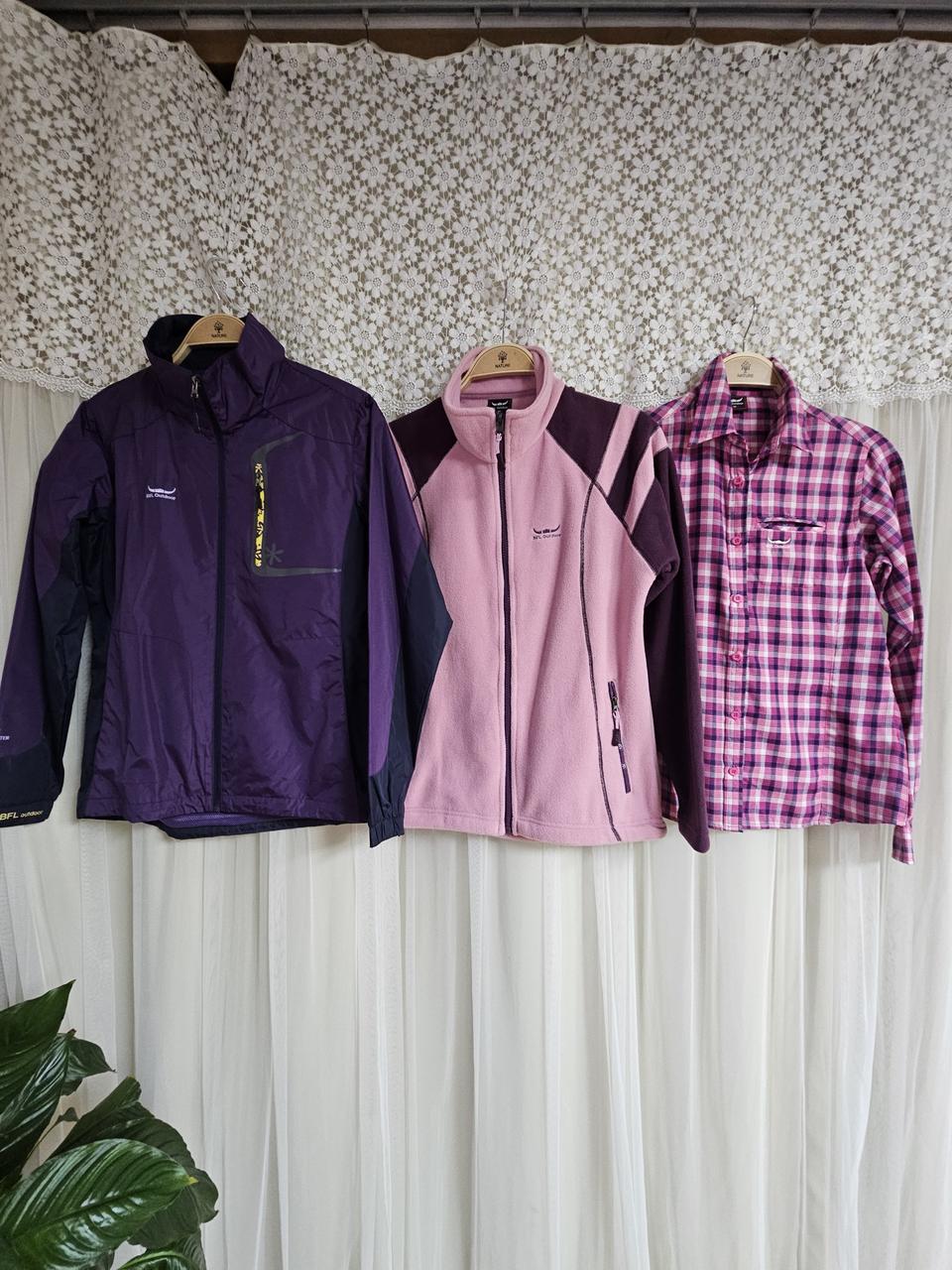 90사이즈 등산복 3종세트