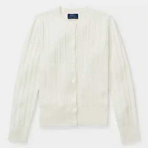 큐알인증)랄프로렌 폴로 케이블 니트 가디건 걸XL (새것)