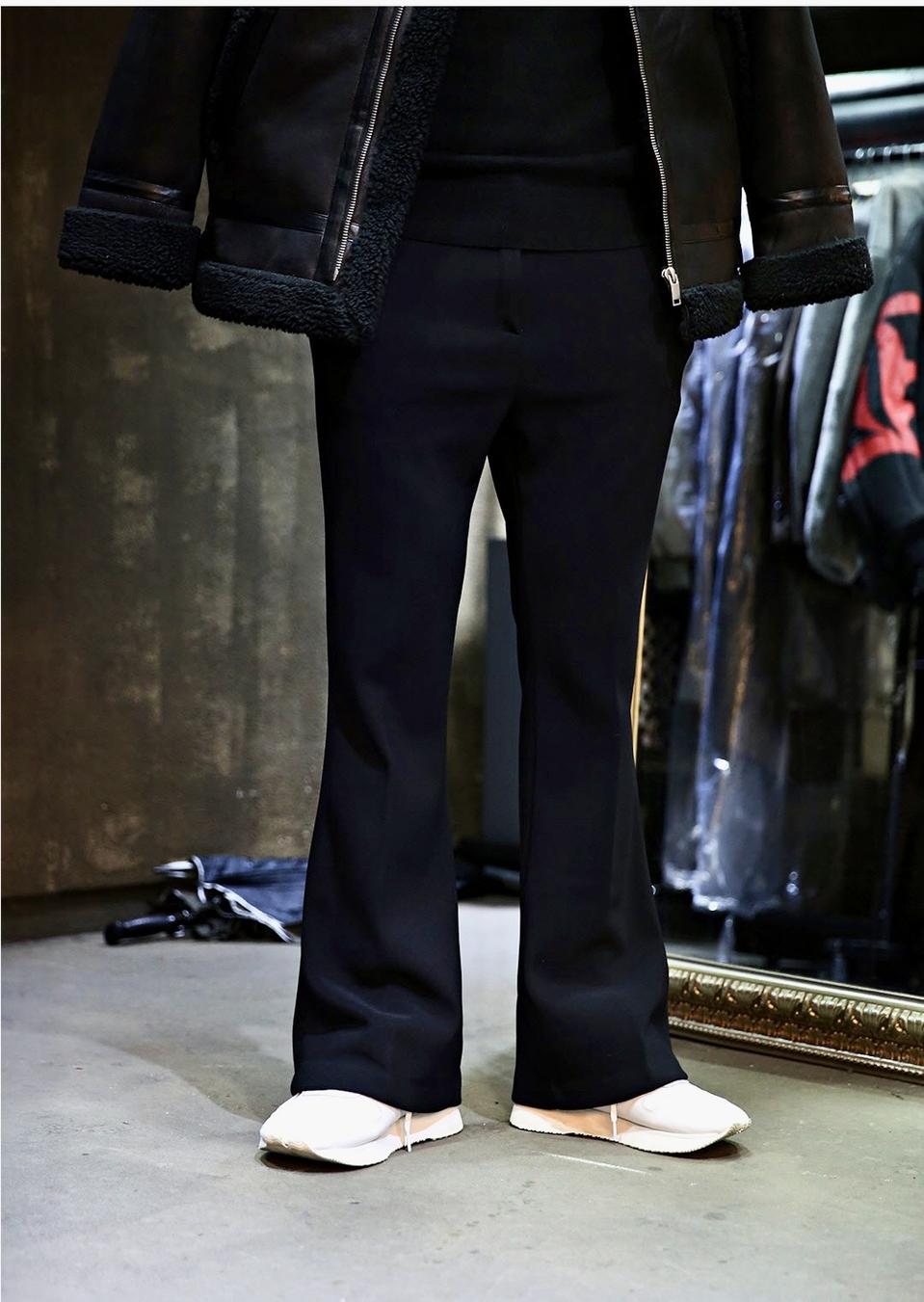 바이더알 히든밴딩 기모 부츠컷 슬랙스