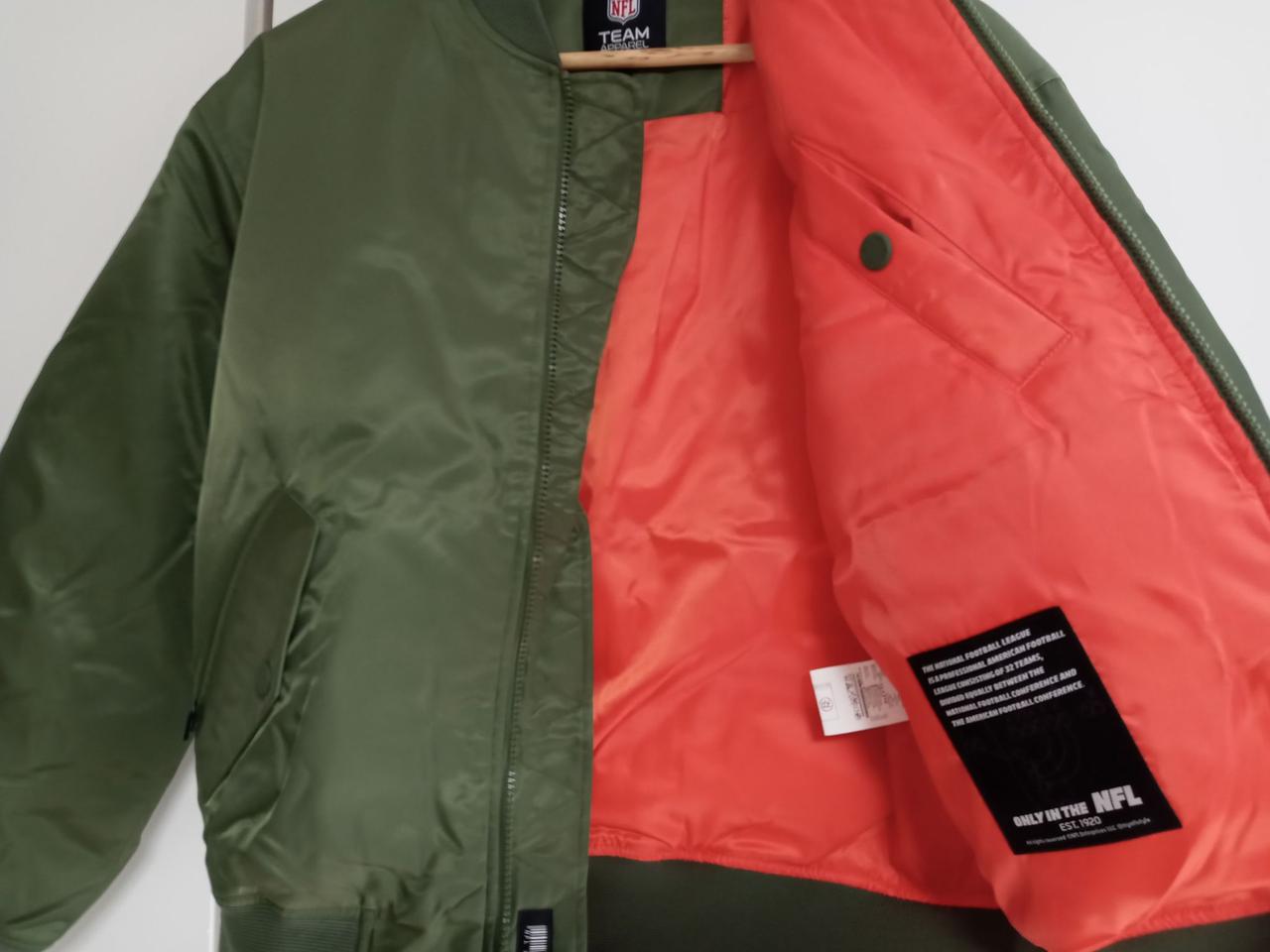 (새상품)NFL 오리털 다운 항공점퍼 MA-1(카키)