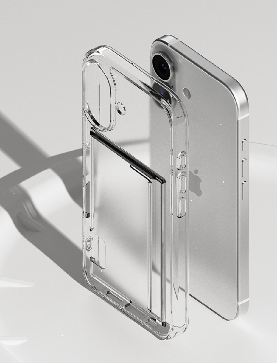 신지모루 투명 하드젤리 에어클로 카드슬롯 투명 케이스 아이폰15 프로