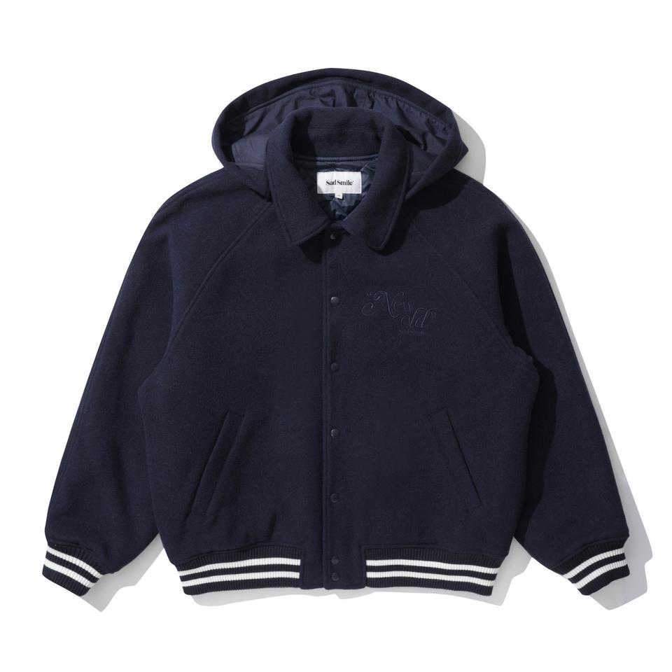 (재입고)커스텀멜로우 오버핏 바시티 점퍼 새제품