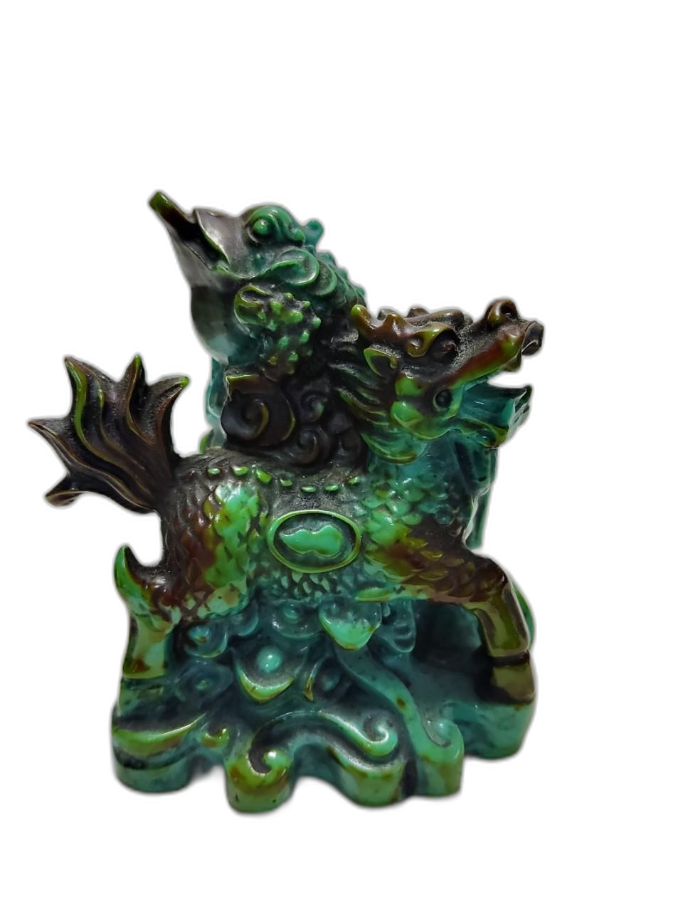 우듬지상회) 청자사 용문단 높이8cm 무게214g