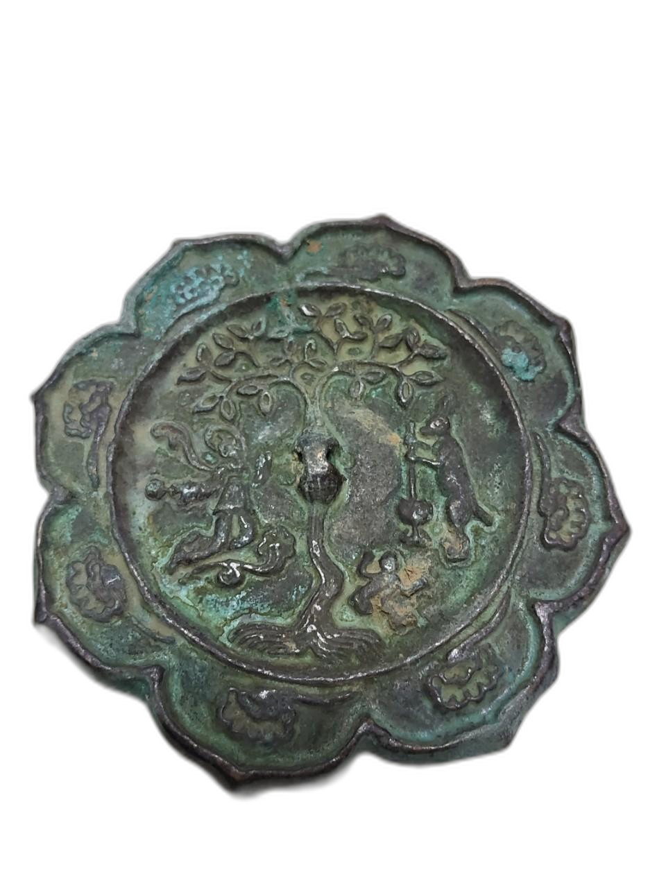 우듬지상회) 청동 동경 지름12cm 무게270g