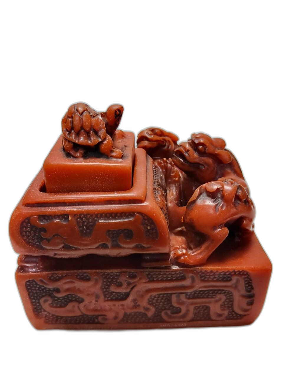 우듬지상회) 홍자사 이중 탑 옥쇄 가로10cm 세로8cm 무게850g