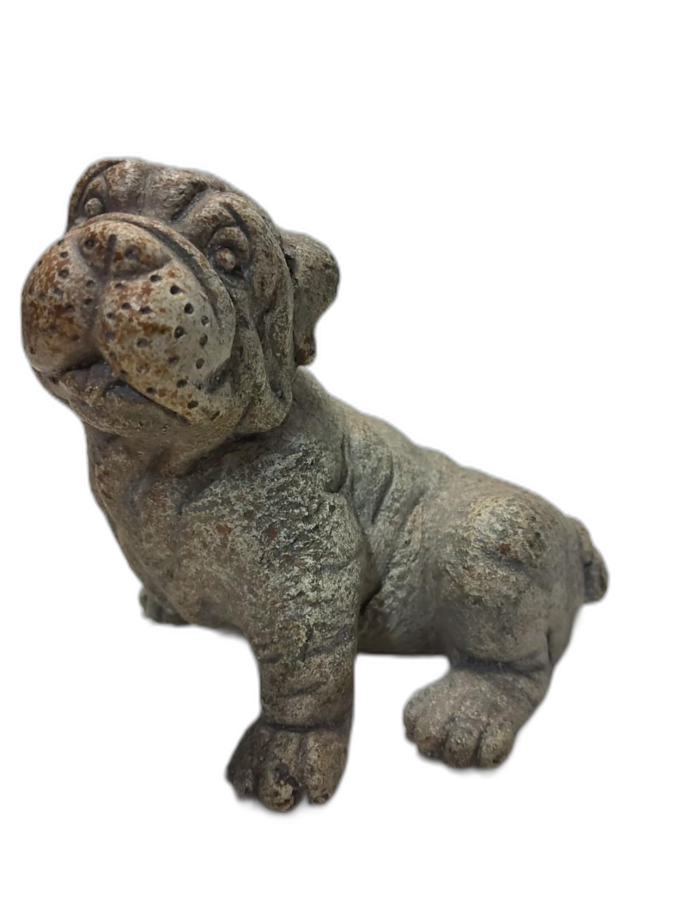 우듬지상회) 해외 수집 돌조각 강아지 높이10cm 무게594g