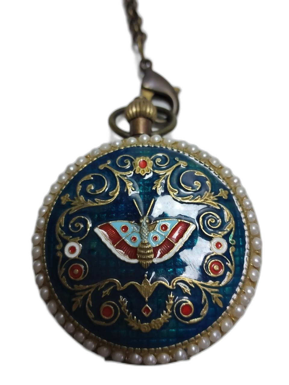 우듬지상회)앤틱 태엽식 회중시계1 (작동o) 지름5.5cm