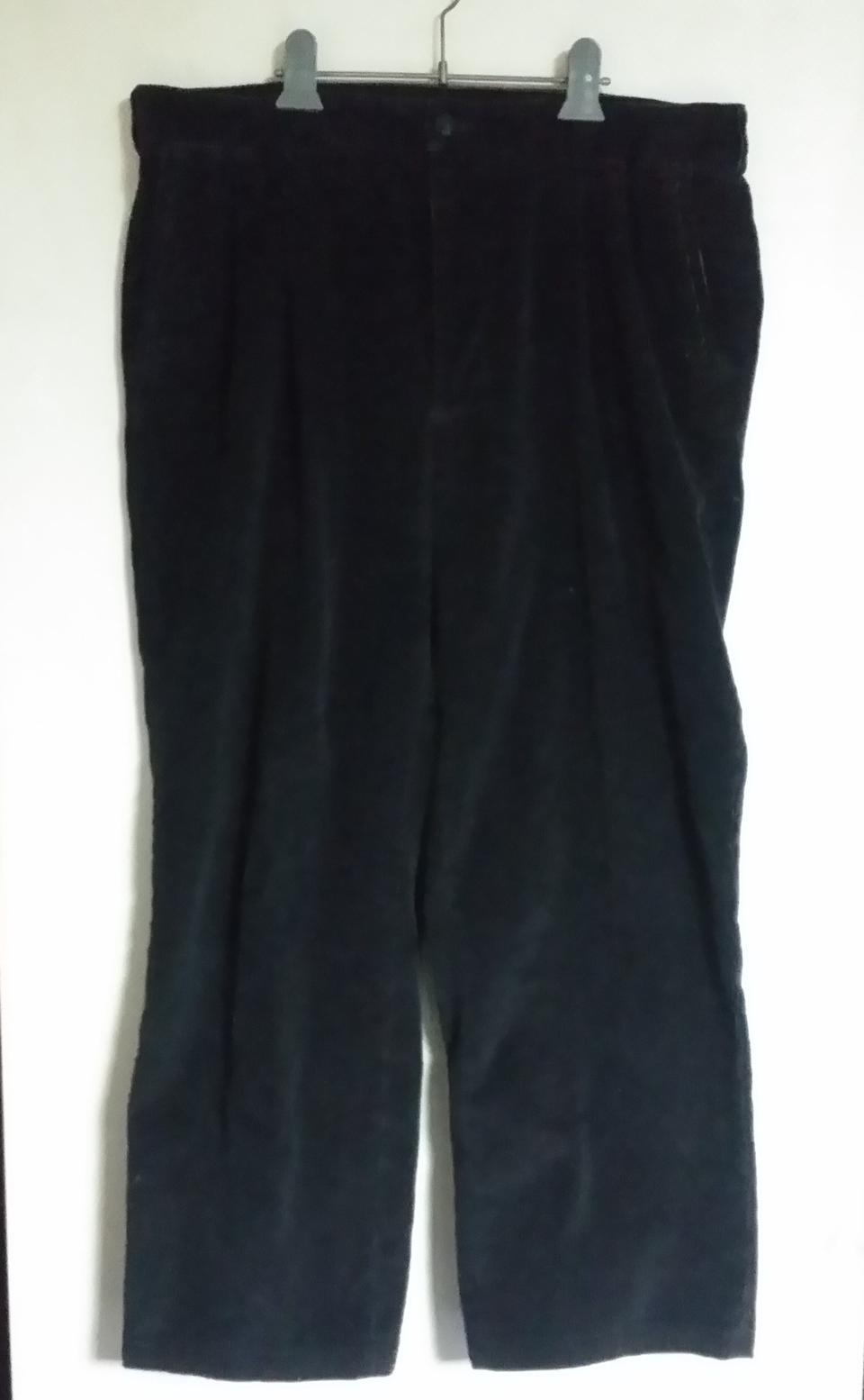 베버리힐즈 폴로클럽 남성 골덴 코듀로이 바지 블랙 36인치