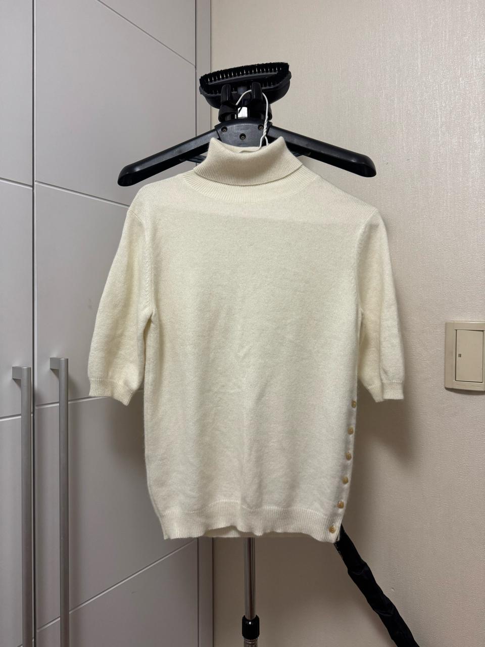 마인 반팔 시보리 목폴라 니트free