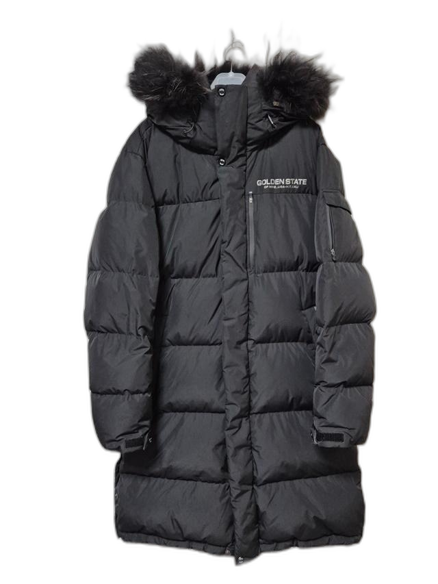 행텐HANGTEN 오리털 라쿤퍼털 남성 겨울 남자후드덕다운롱패딩점퍼코트L