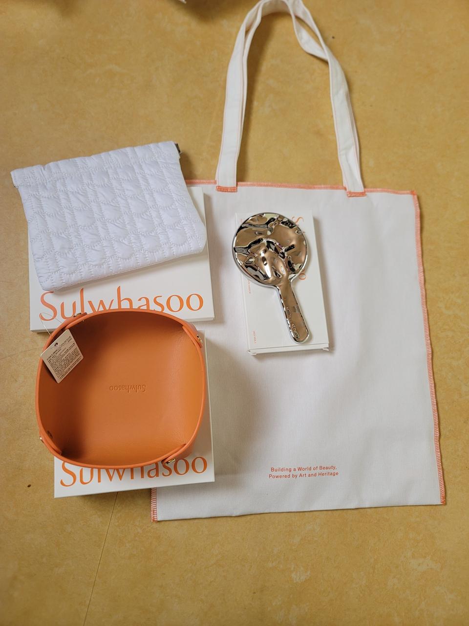설화수 파우치 에코백 트레이 손거울