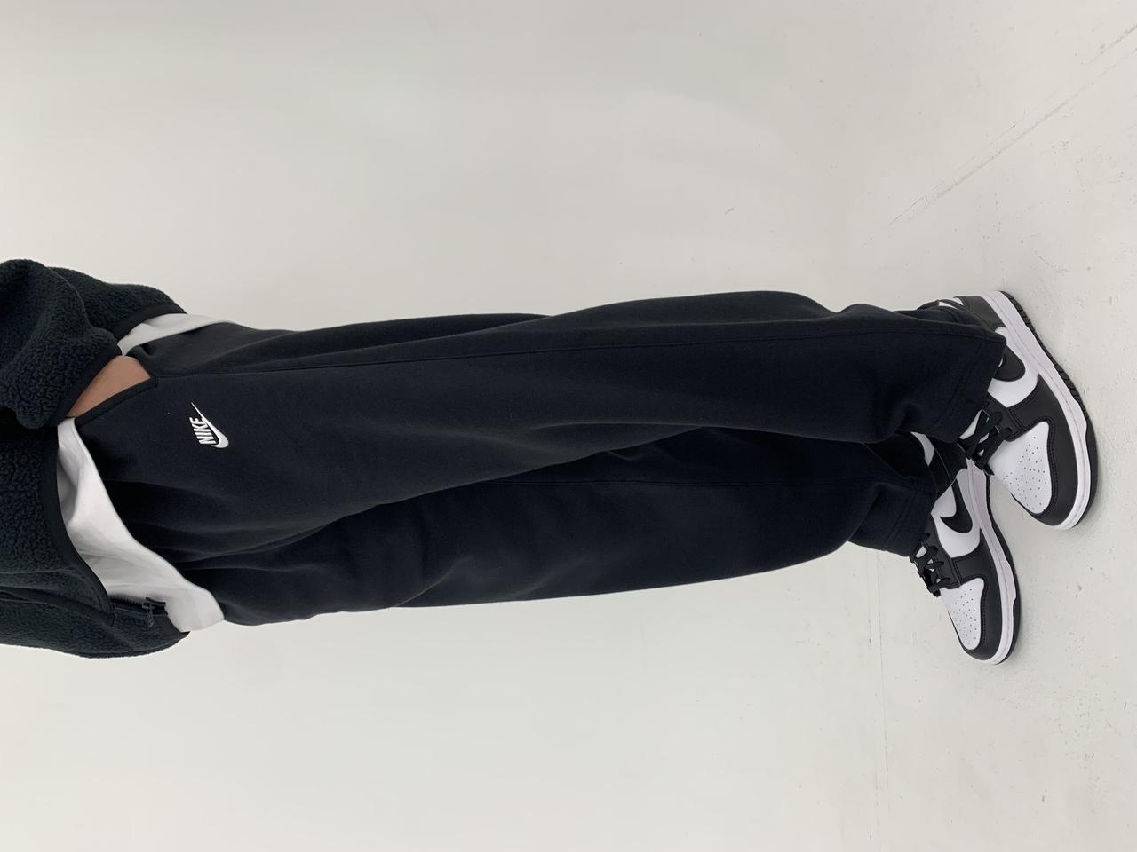 나이키 팬츠 겨울 바지 클럽 플리스 기모 스트링 번지팬츠 2color