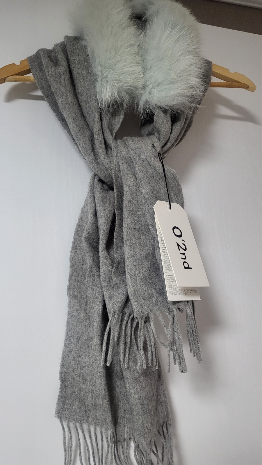 한섬 오즈세컨 스카프 퍼머플러