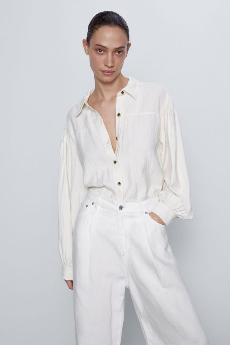 자라 러스틱 셔츠