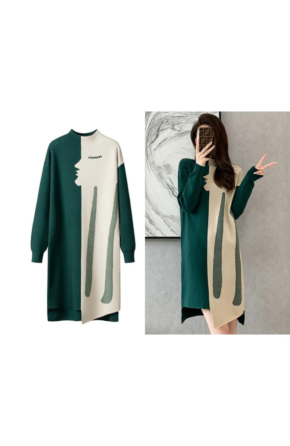 반목 니트 롱원피스