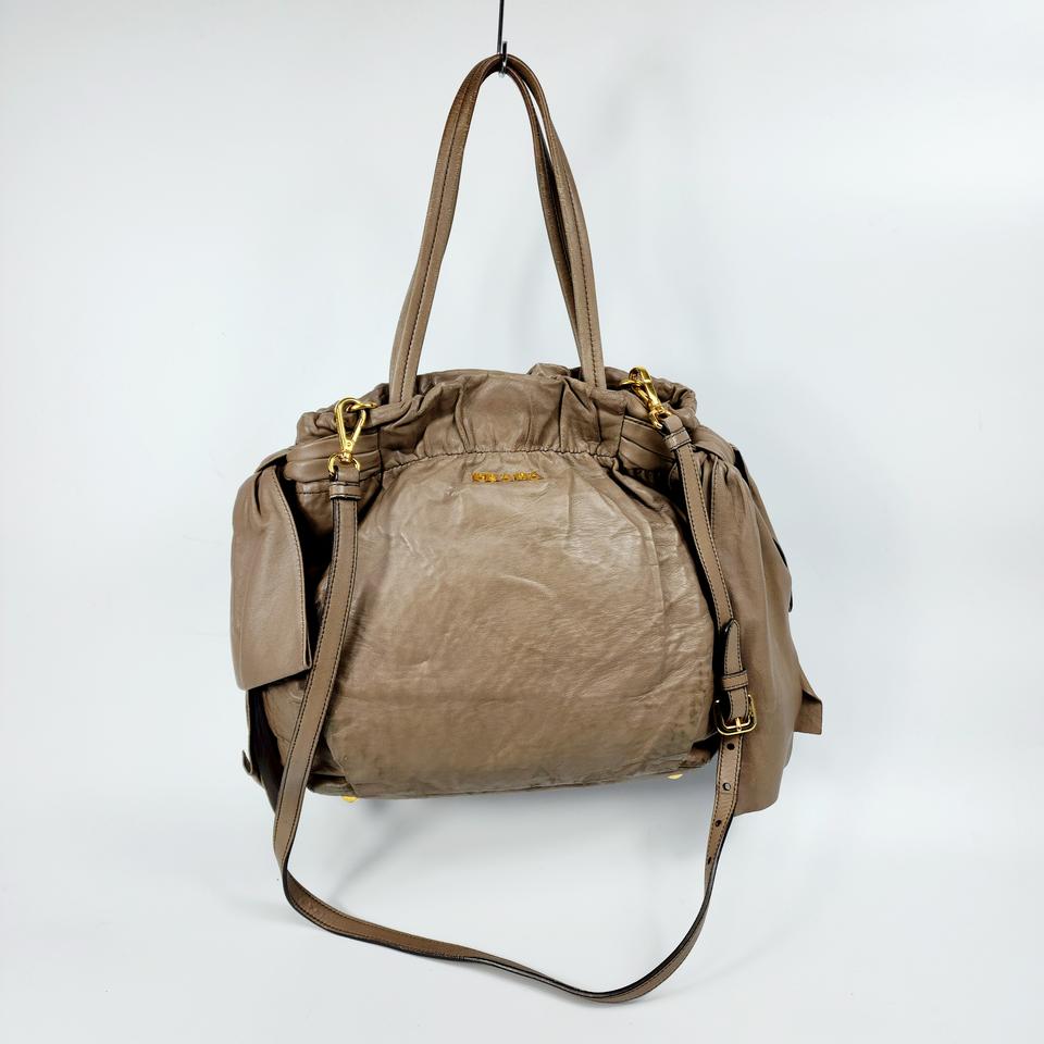 정품 프라다 가죽 가방 숄더 크로스 병용