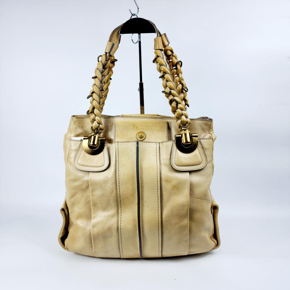 정품 끌로에 튼실 가죽 숄더백