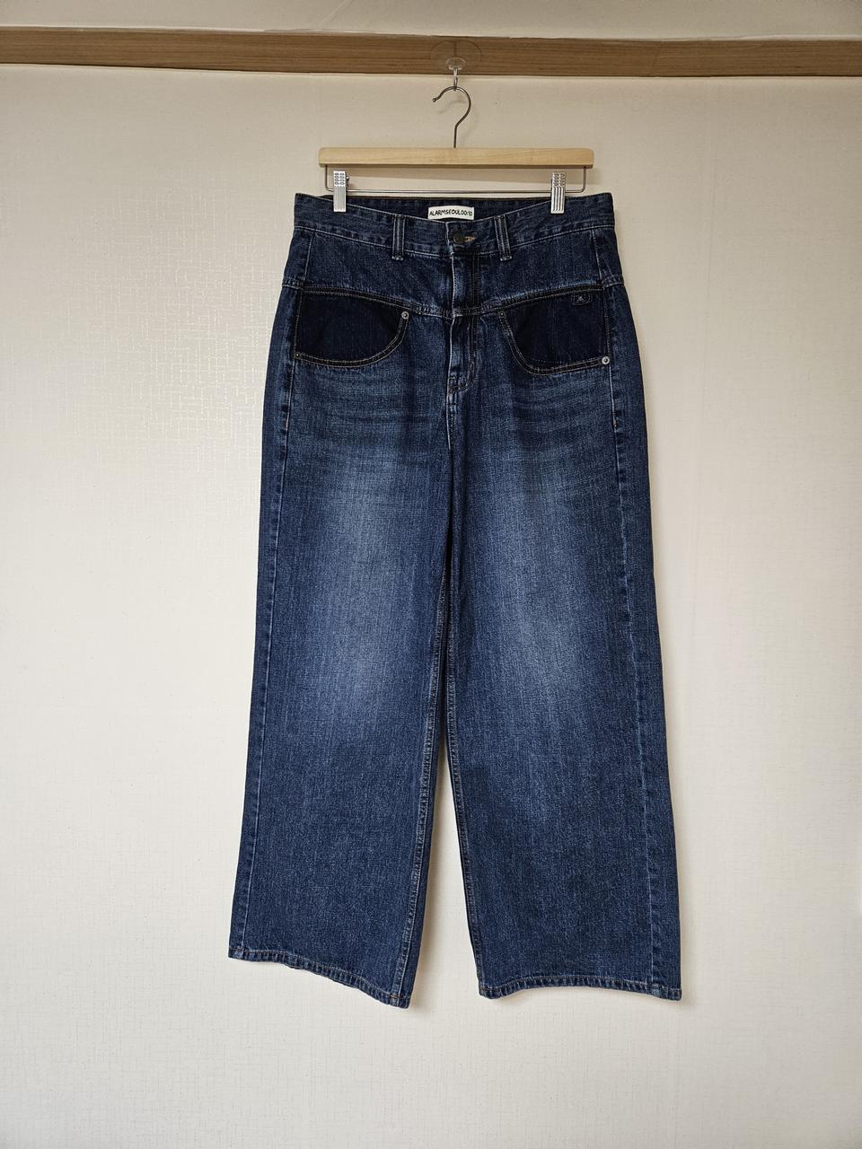 알람서울 와이드 데님 팬츠 (착샷있음)