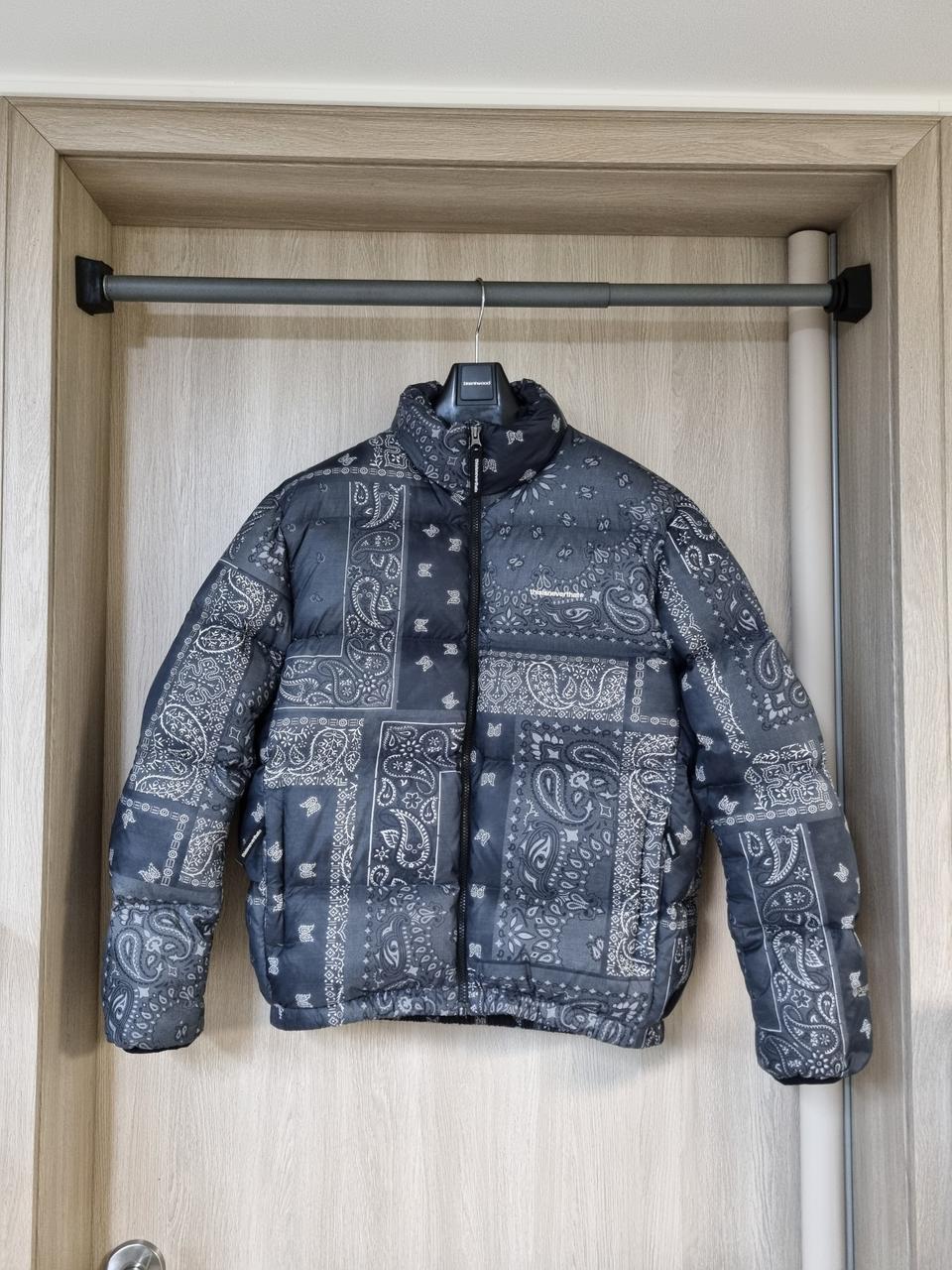 [M] 디네댓 반다나 패딩 블랙 디스이즈네버댓