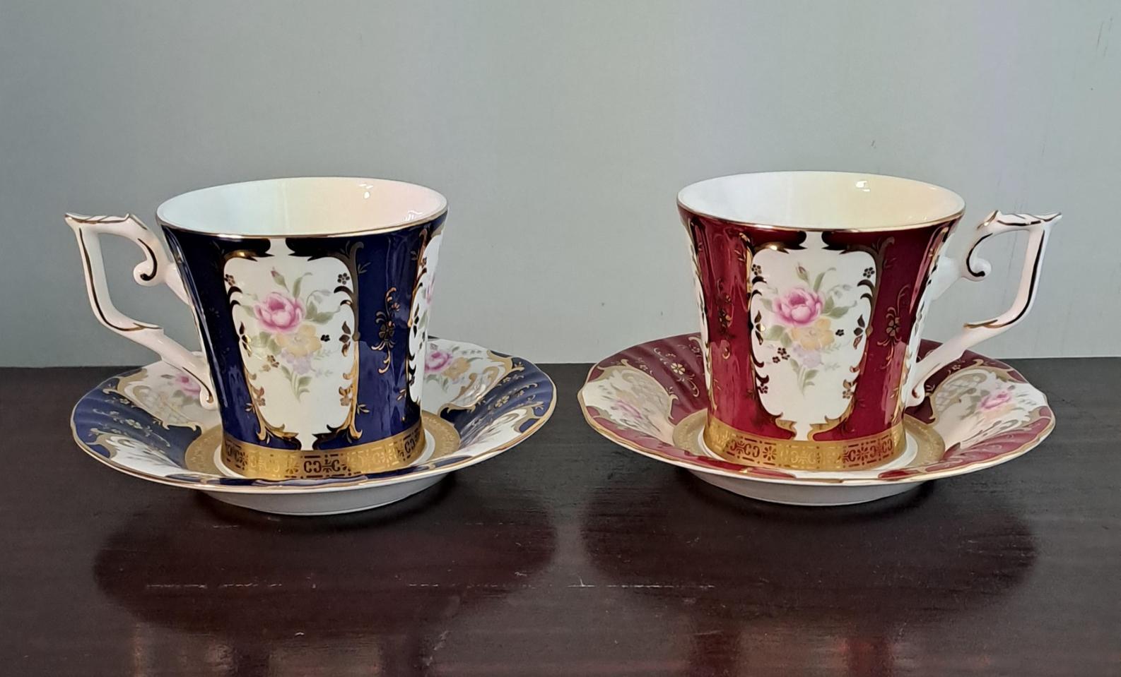 빈티지 행남자기 커피잔 2조 일괄 [ 미사용 ]