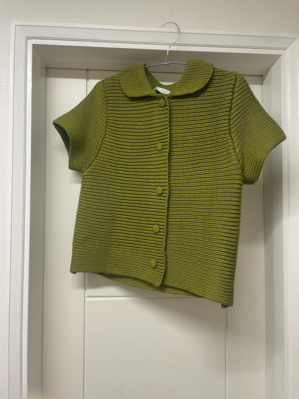 자라 피터팬 칼라 니트