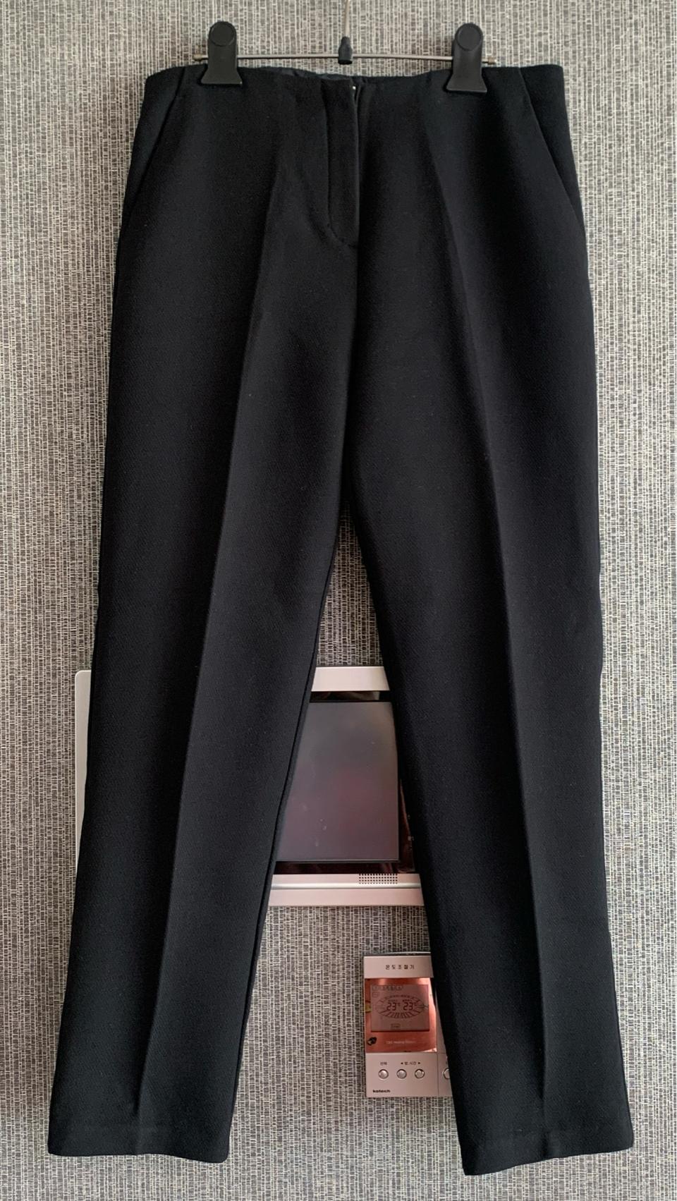 주드 JUDE 블랙 클래식 스트레이트핏 팬츠 슬랙스 트라우저 바지