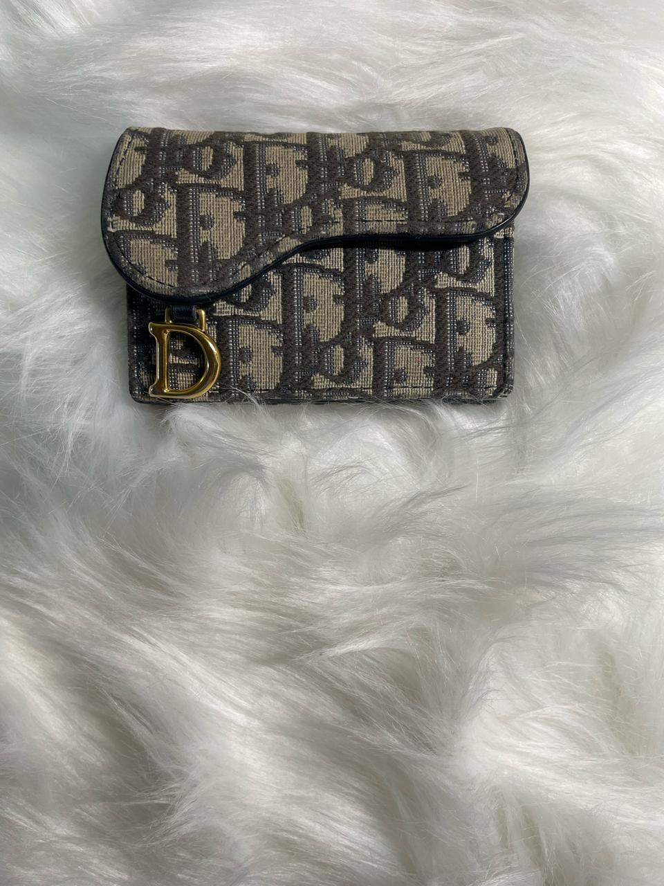 (정품)디올 오블리크 새들 로터스 카드지갑