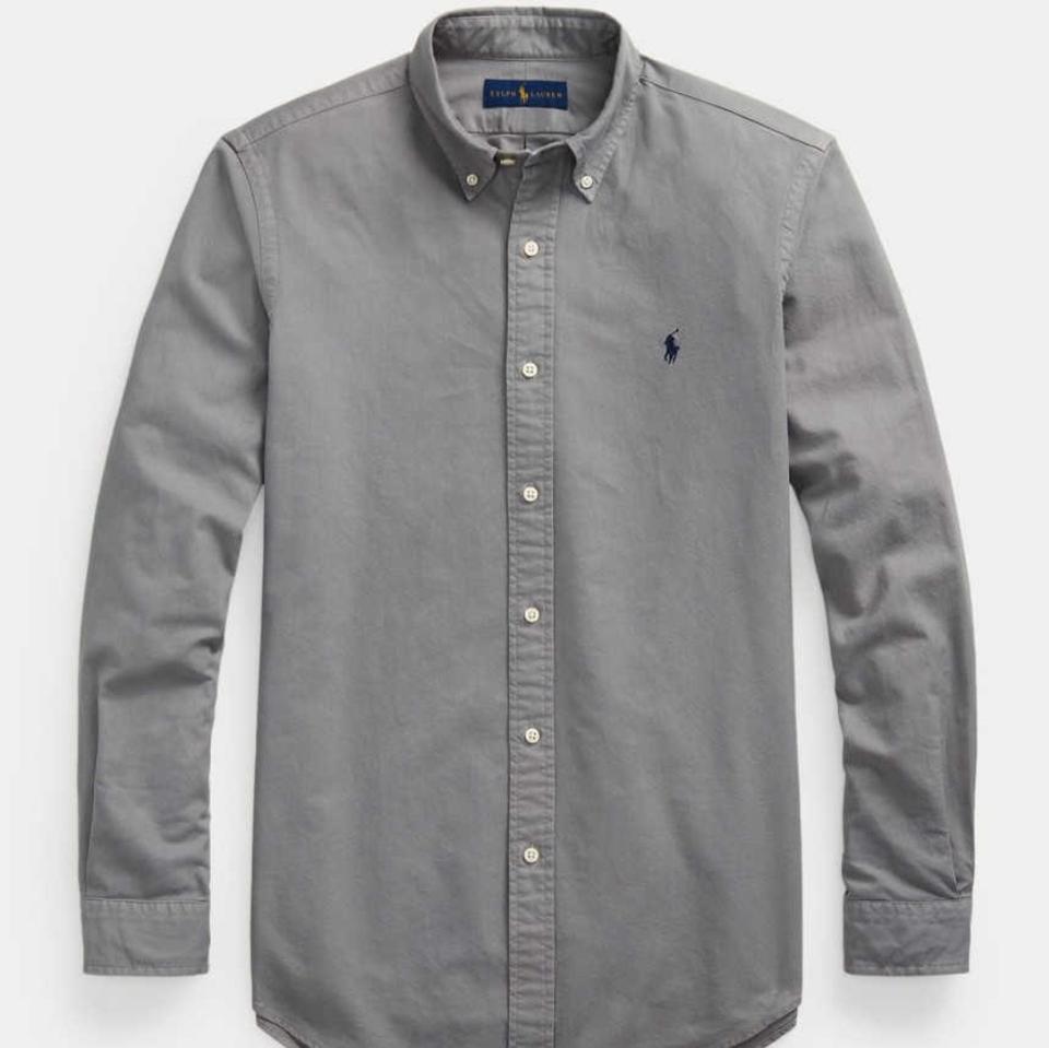 폴로 랄프로렌 가먼트다이 남성 옥스포드 셔츠 클래식핏 맨즈 셔츠 L