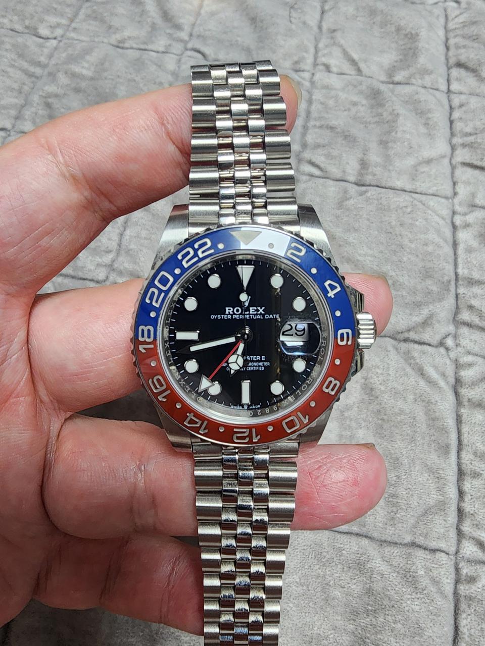 로렉스 지엠티마스터 GMT2 펩시걸