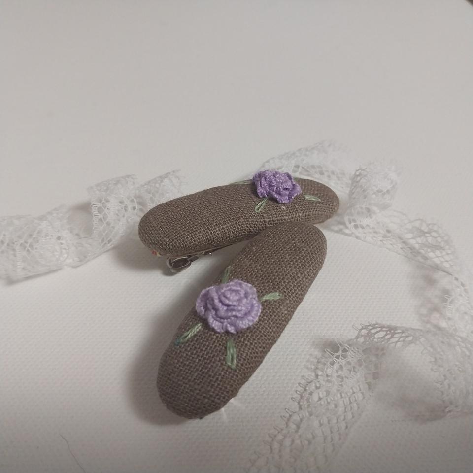 프랑스자수 헤어핀 set