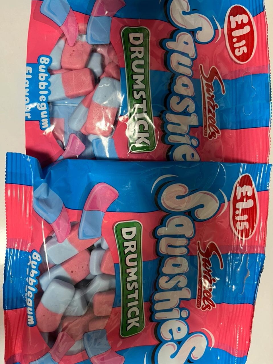 하나남음) 스위즐스 드럼스틱 버블껌 젤리 팔아요!