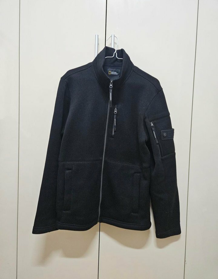 내셔널지오그래픽 남성 포켓 패치 기모 점퍼쟈켓 정품(새상품)