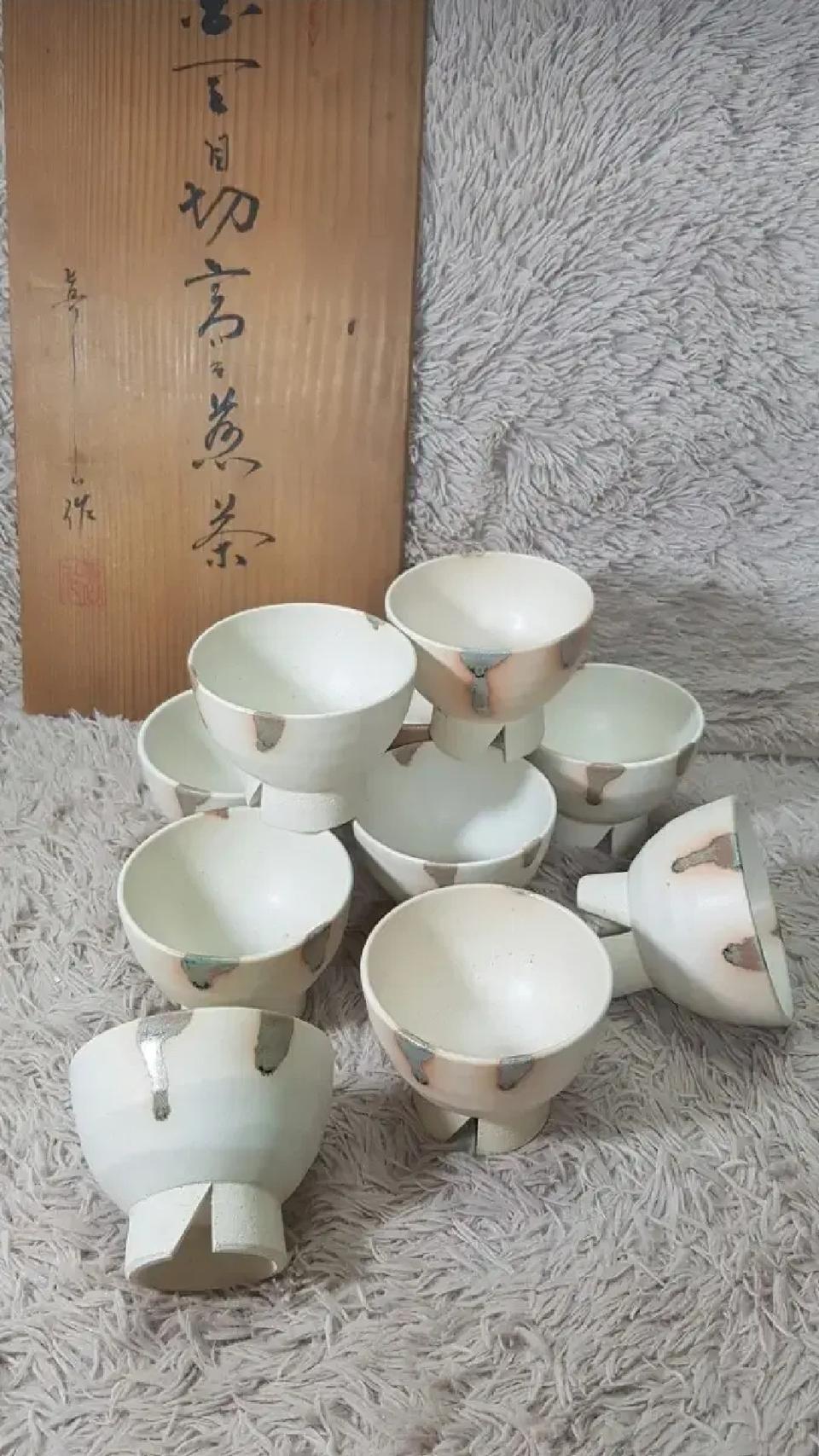 일본에서 온 찻잔 10개셋트