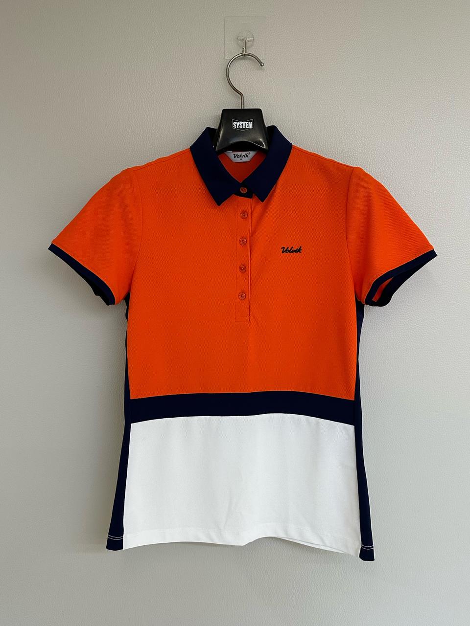 [Volvik] 볼빅브이닷 여성 골프 배색 카라넥