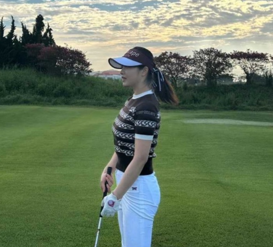 [SOUTHCAPE] 정품 사우스케이프 테리원단 여성 골프 니트 _그린