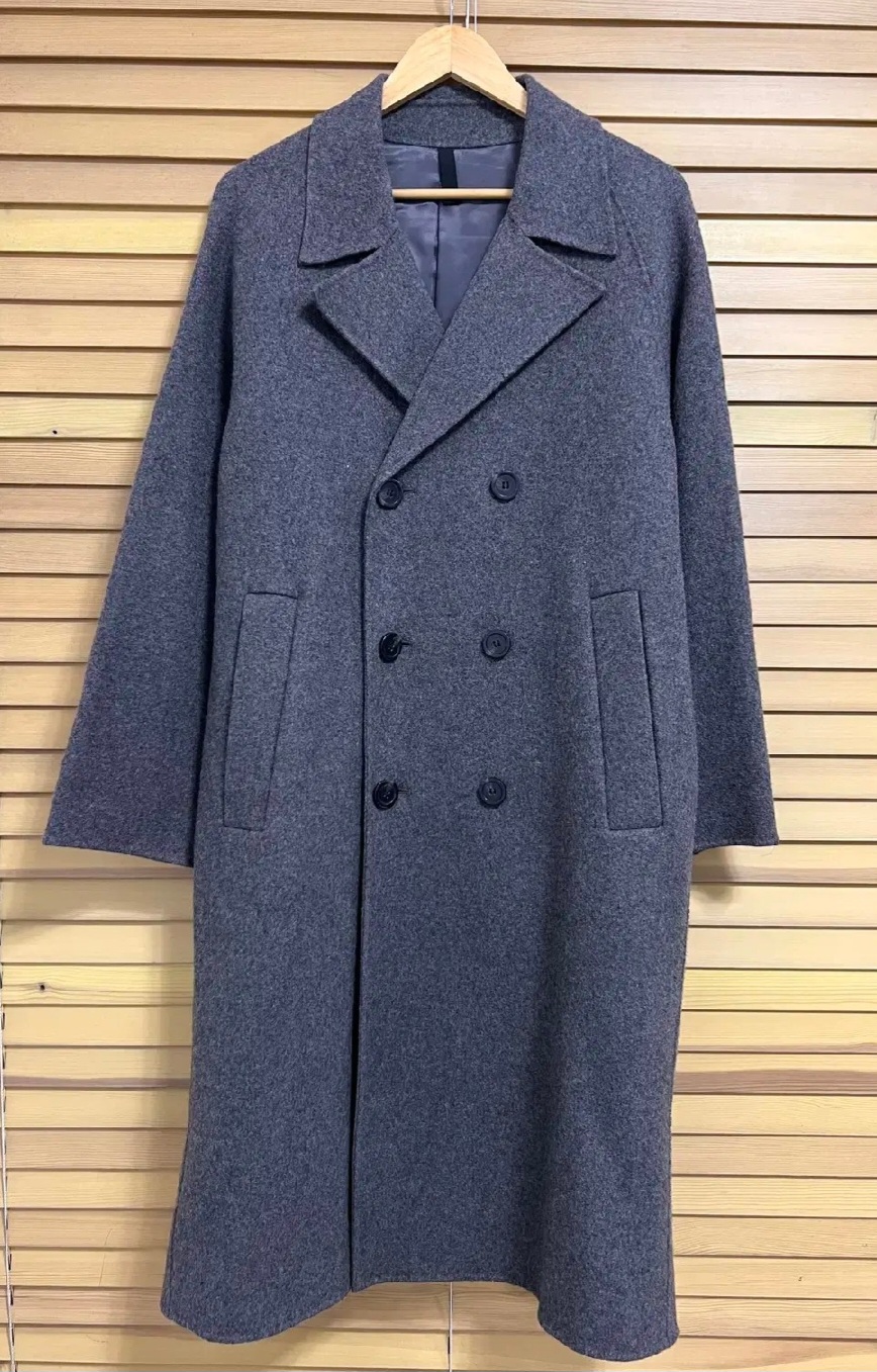 커스텀멜로우 울혼방더블카라롱코트