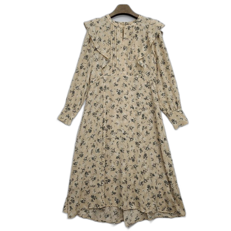 써스데이아일랜드/S/플로럴 프릴 원피스//구제나라앨리스