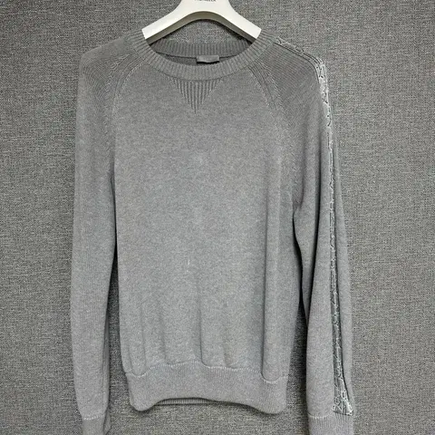 S 사이즈 / 디올 인서트 니트 그레이