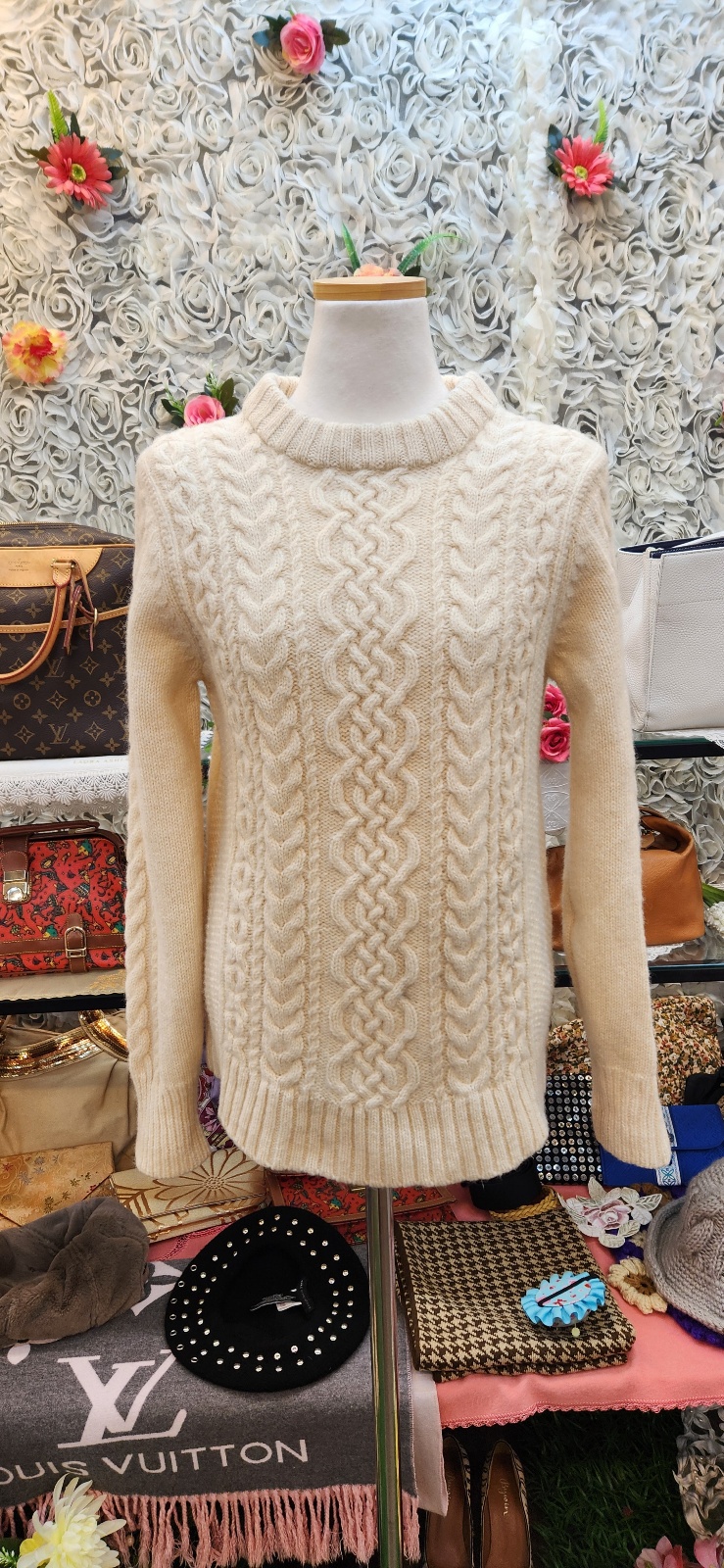 COEN 모 100% 케이블 니트 (55)