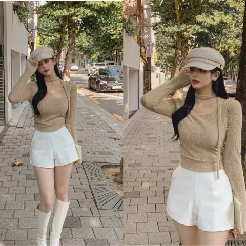 눈꽃 셔링블라 타이니트 타이세트 앙고라니트 굴림티 굴림니트