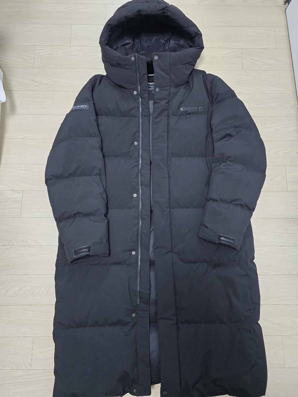 정품 디스커버리 롱패딩 거위털