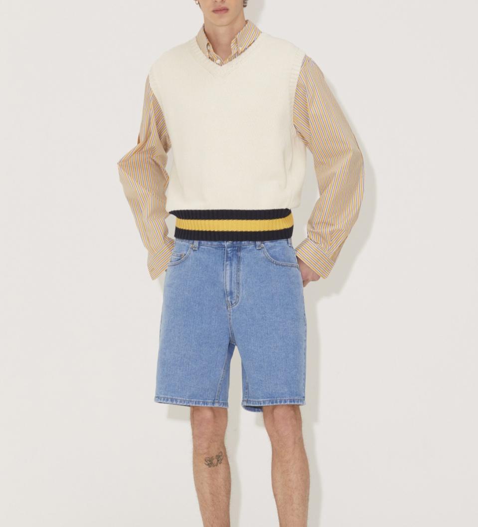 노앙(NOHANT) 코튼 니트 베스트 아이보리