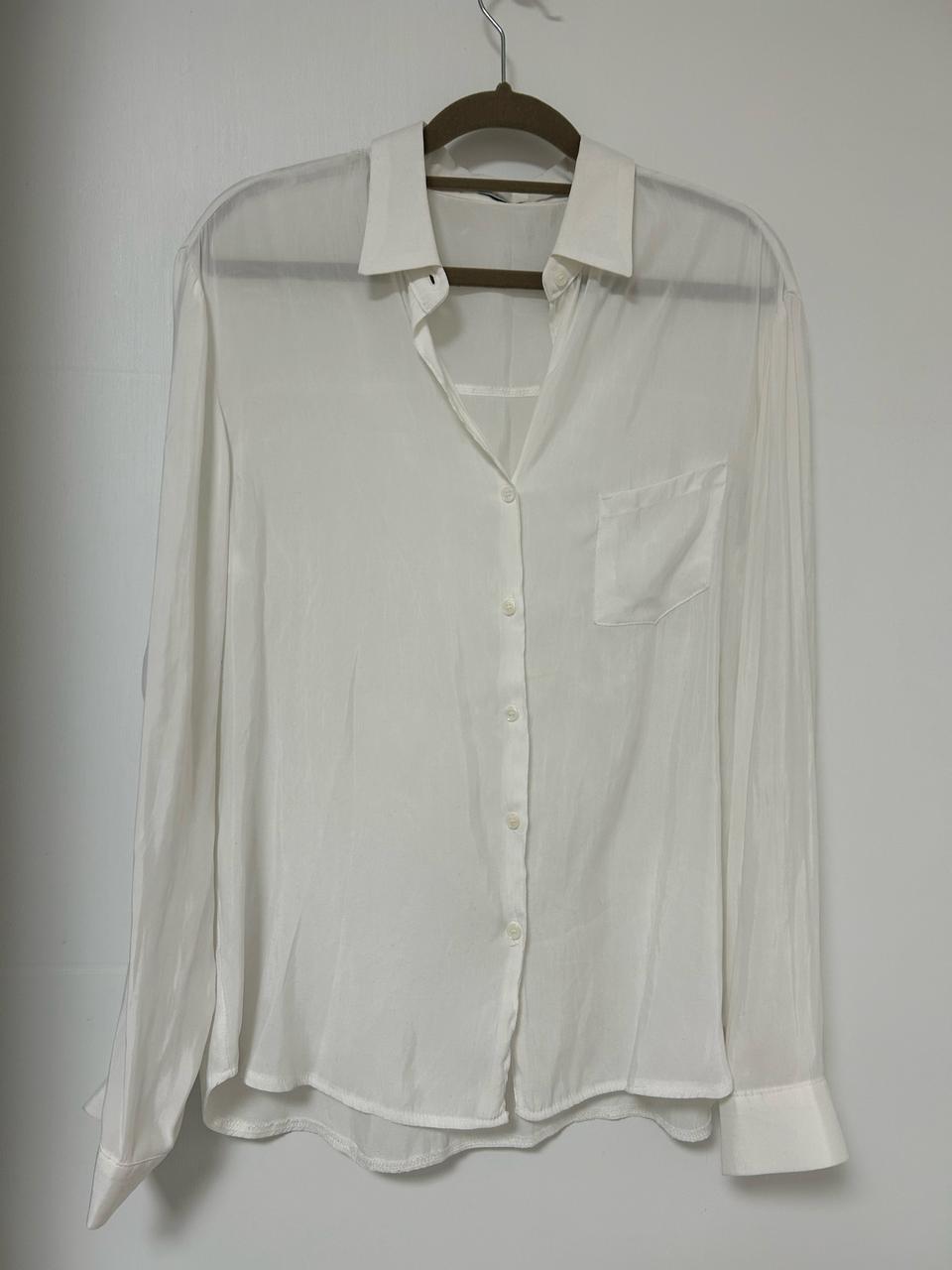 바세린광 시스루 블라우스