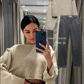 자라 크롭 니트티