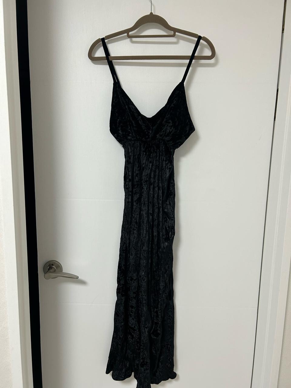 벨벳 뷔스티에 밴딩 롱원피스 끈원피스