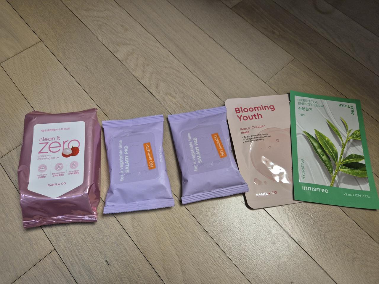 바닐라코 클렌징 티슈,듀이셀 클렌징 패드,마스크팩 세트