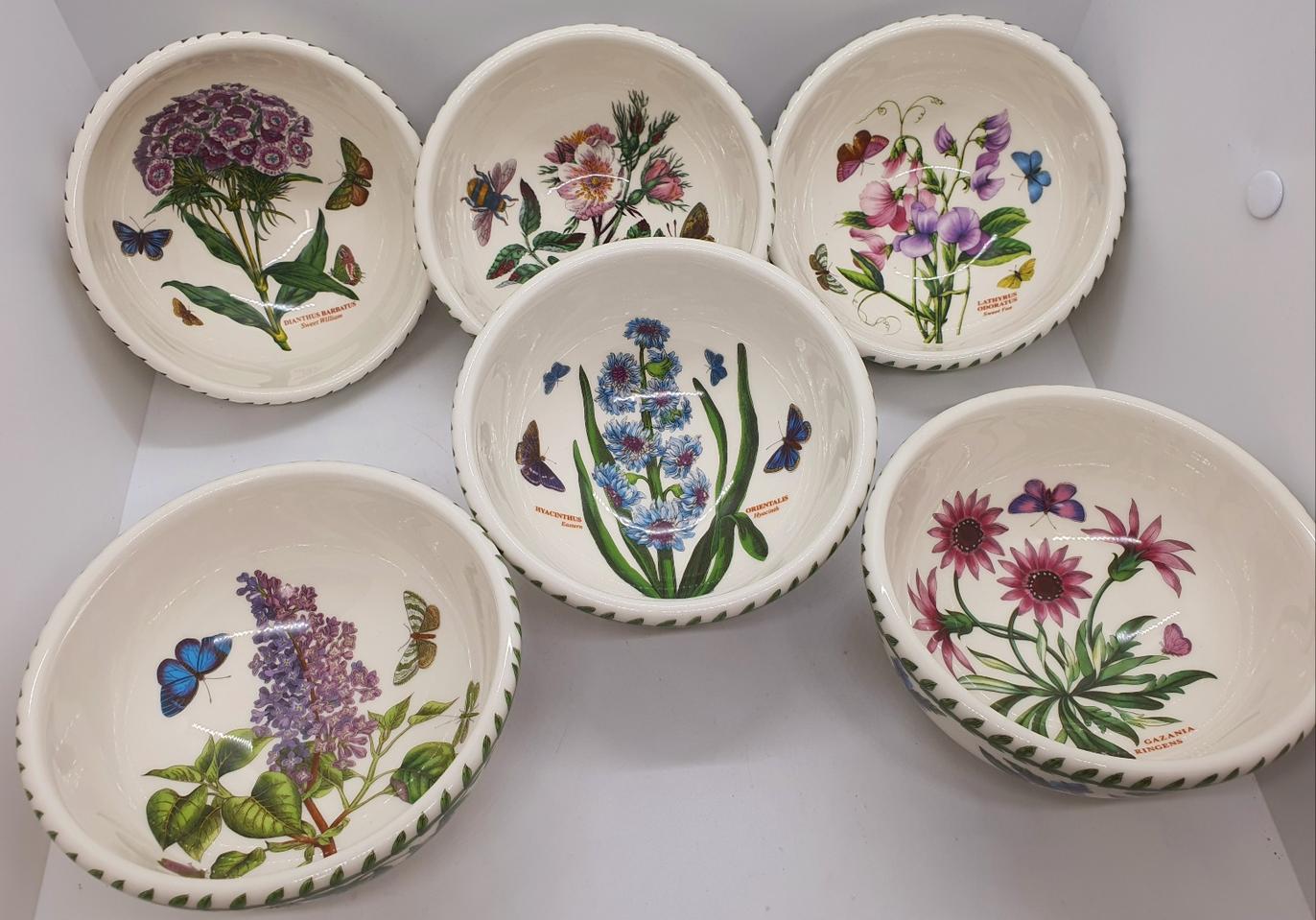 백화점정품 새것)영국 포트메리온 구형 국그릇 6개 1박스