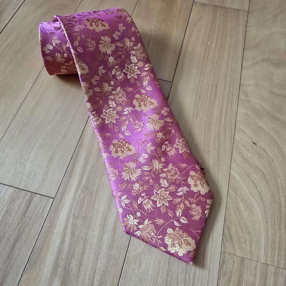 미치코런던 플라워 넥타이 - Used