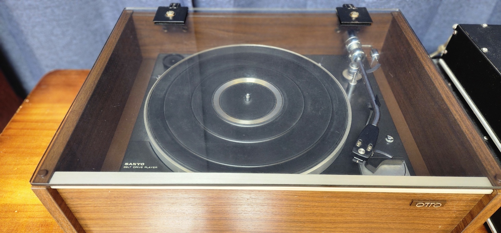 산요 레코드플레이어 턴테이블